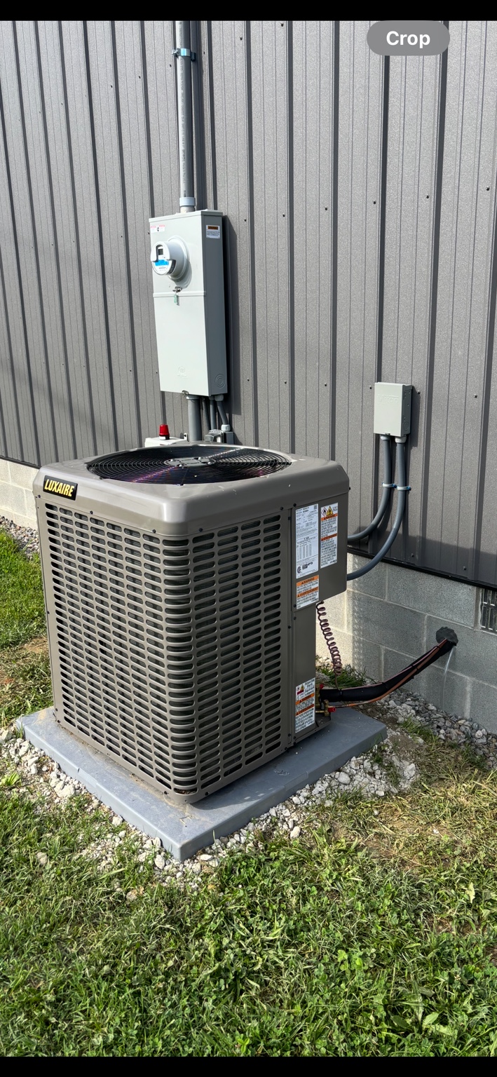 Residential Luxaire HVAC installation